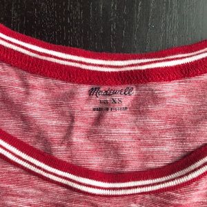 Madewell Ringer Tee— Red Slub